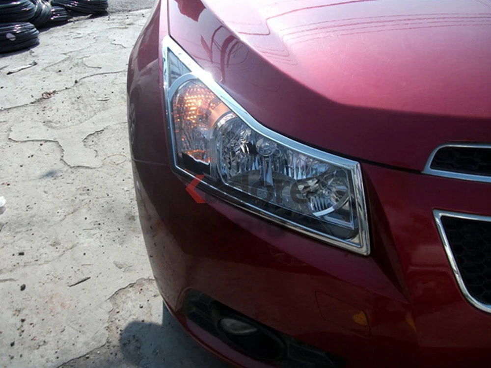 Для Chevrolet Cruze 2009 2010 2011 2012 2013 хромированный автомобильный передний головной светильник, накладка на голову, светильник, рамка для автомобиля