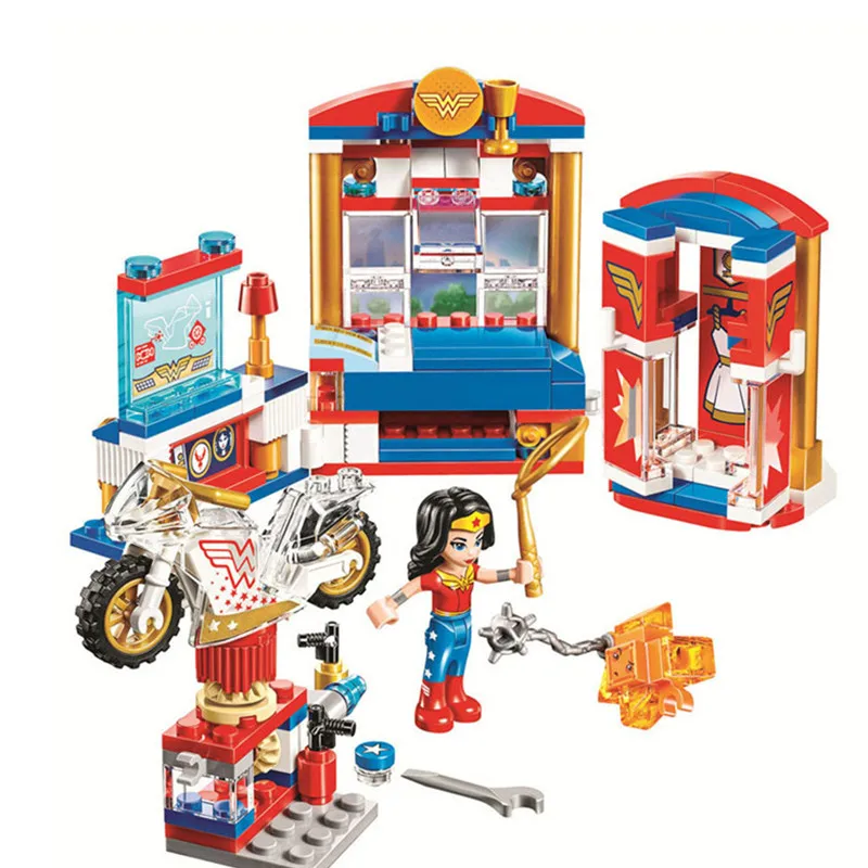

192pcs The Avengers Super Hero Wonder Woman Legoed Assembling Model Building Blocks Kit Toys Kids Gifts