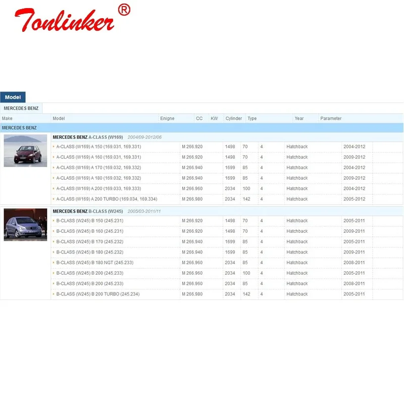 Воздушный фильтр для Mercedes-benz A-CLASS W169 A150 160 170 180 200/B-CLASS W245 B 150 160 170 180 B200 Модель 2005-2012 автомобильный фильтр