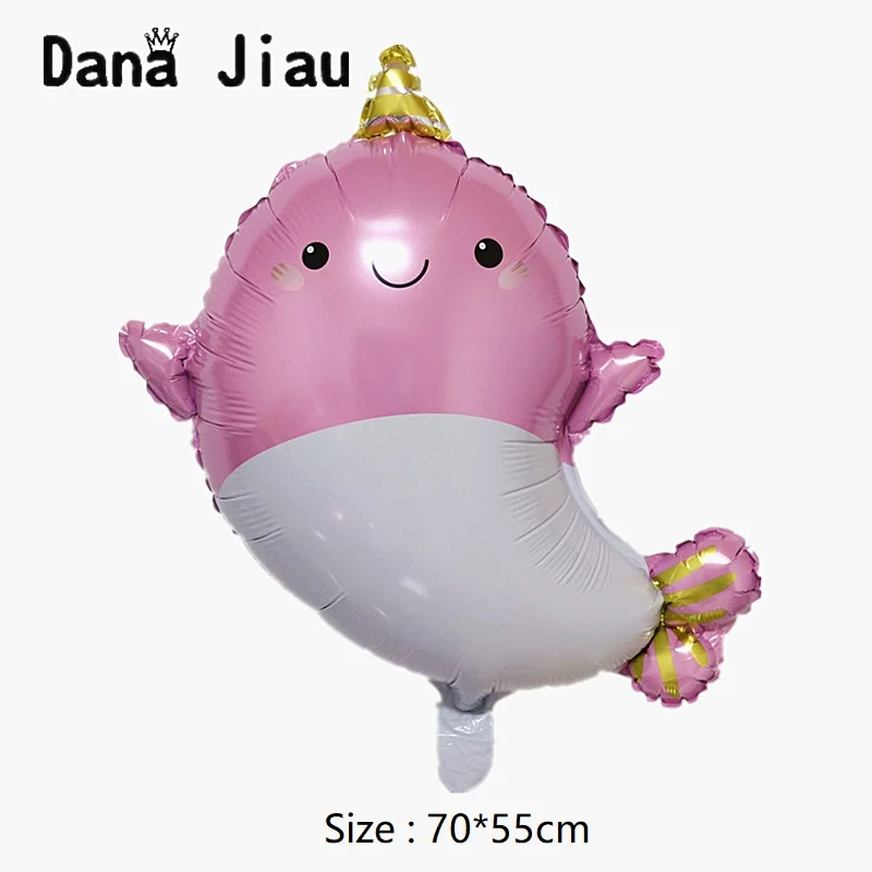 dana jiau NEW pirate shark birthday party helium balloon 6th years old boy cartoon big ocean animal theme toy ball Decoration - Цвет: 7