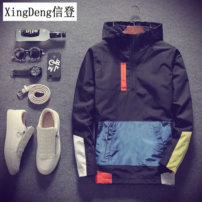 Повседневные водонепроницаемые Модные мужские куртки с капюшоном XingDeng пальто