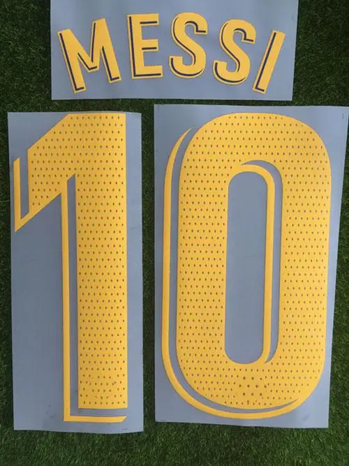 1819 La Liga проигрыватель Версия Messi Nameset Suarez Coutinho Nameset с большими отверстиями печать футбольная нашивка - Цвет: Home MESSI 10