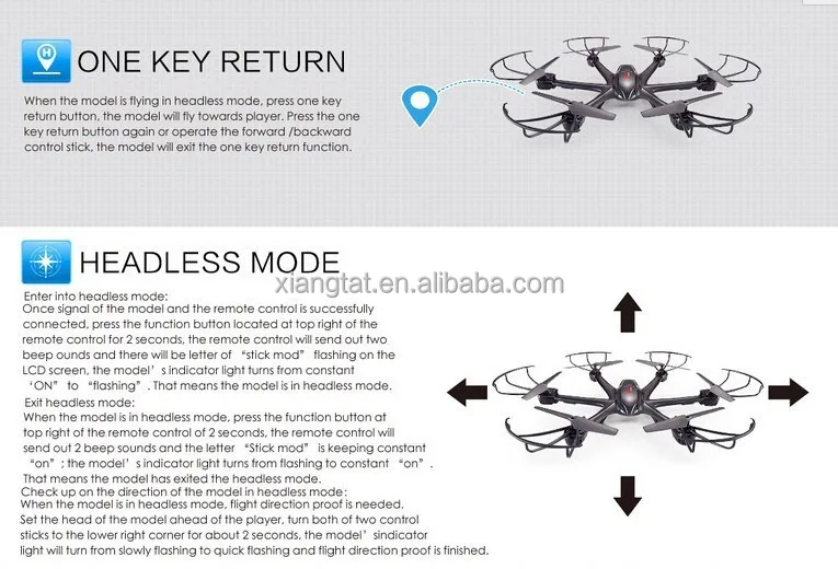 MJX X600 RC Дрон 2,4G 6 axis RC Квадрокоптер Безголовый режим возврат одной кнопкой(можно добавить камеру C4005