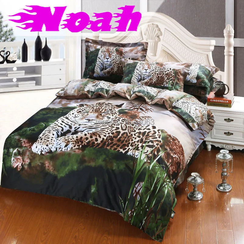 Luxury brand 3d bedding sets double white tiger dolphin horse quilts duvet cover bed linen roupa de cama | Дом и сад