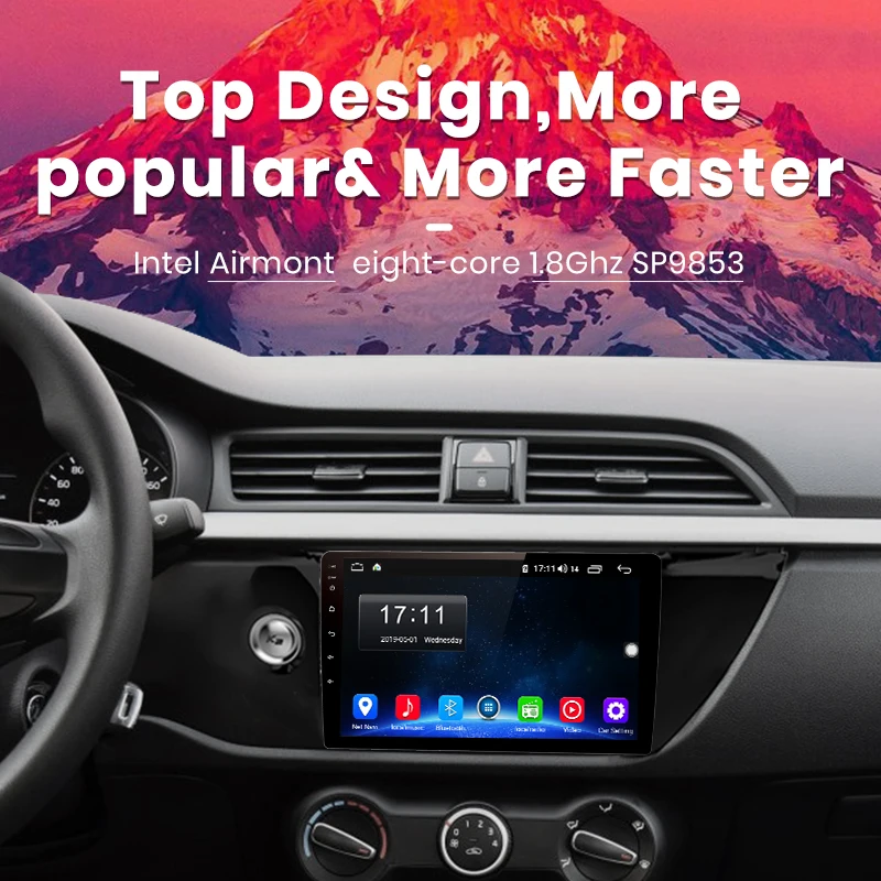 Cheap Junsun V1 pro 4G+64G CarPlay Android 9.0 DSP For KIA RIO 4 2017 Car Radio Multimedia Video Player Navigation GPS 2 din dvd 1