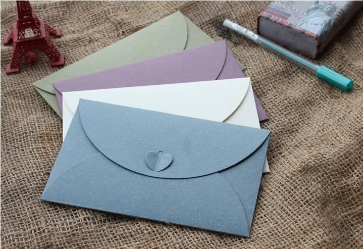 casamento envelope sobres papel Kraft 18 cor 50 pçs set