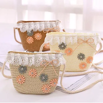 

Women'S Children'S Girls Children'S Princess Cute Shoulder Bag Flower Handbag Messenger Bag Wallet Outdoor Coin Purse Summ
