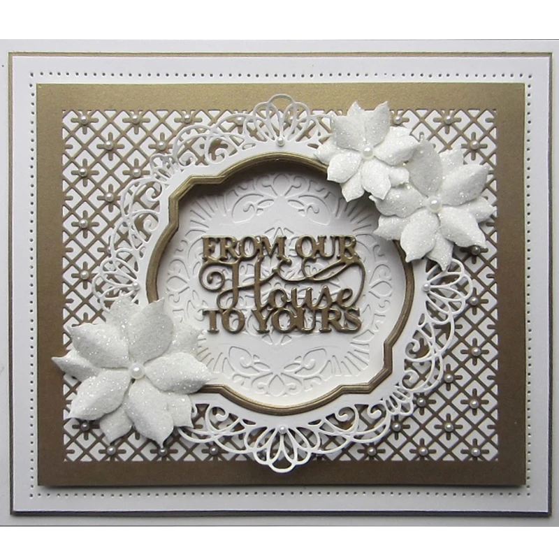 

Circle Lace Frame Metal Cutting Dies Stencils For DIY Scrapbooking Decorative Embossing Suit Paper Card Die Cutting Template