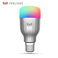 Yeelight затемняющий светодиодный смарт-лампочка 16 миллионов цветов RGBW E27 9 Вт 600лм ac220в смарт-телефон WiFi Пульт дистанционного управления