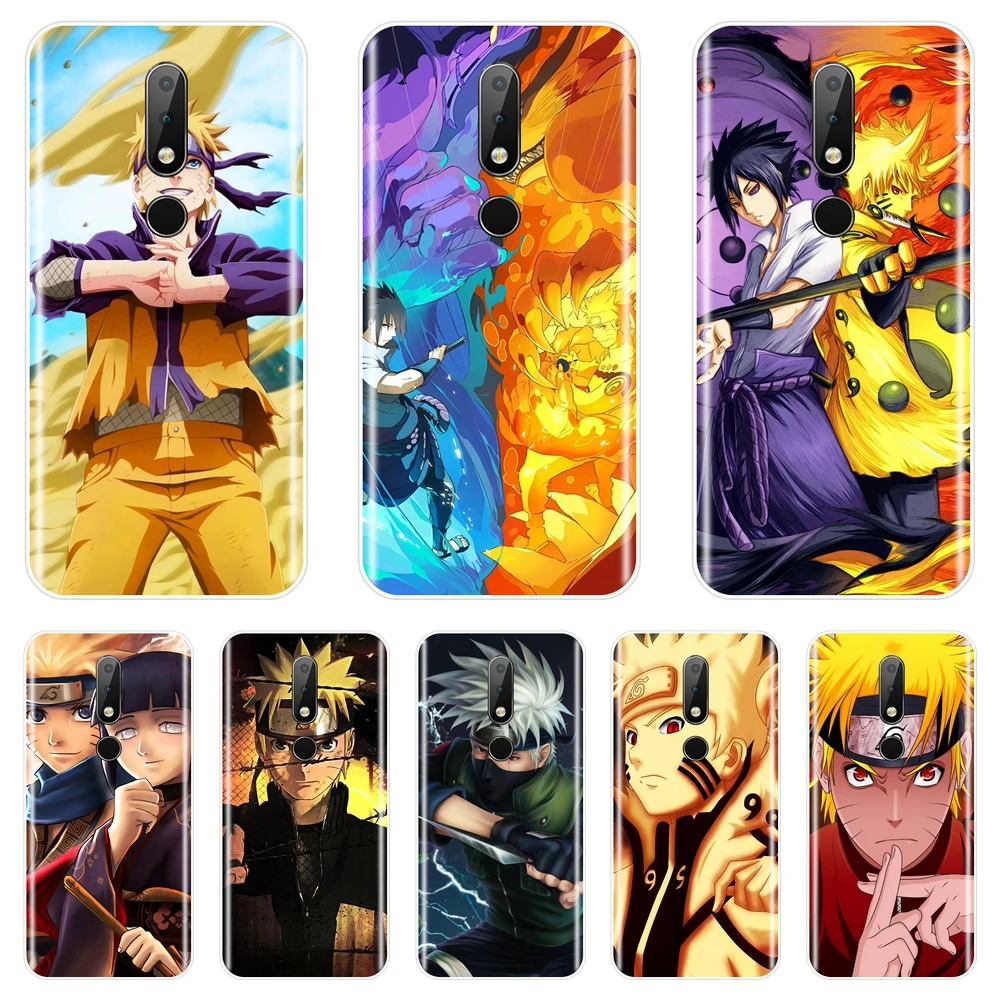 

Soft Back Cover For Nokia 2.1 3.1 5.1 6.1 7.1 Plus Cartoon Anime Naruto Sasuke Phone Case Silicone For Nokia 2.1 3.1 5.1 6.1 7.1