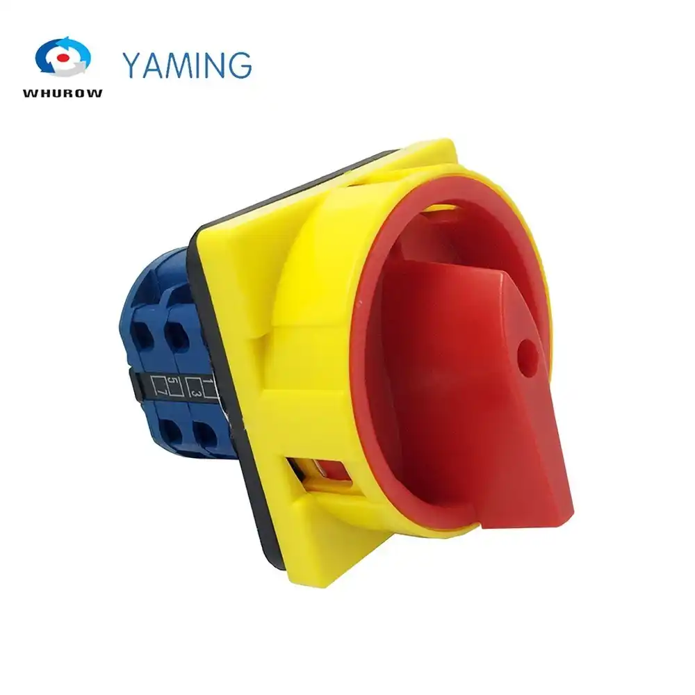 32 amp 1 극 절연체 스위치 로터리 캠 전환 스위치 패드 잠금 on off 전원 스위치 주 분리 스위치 YMW26 32