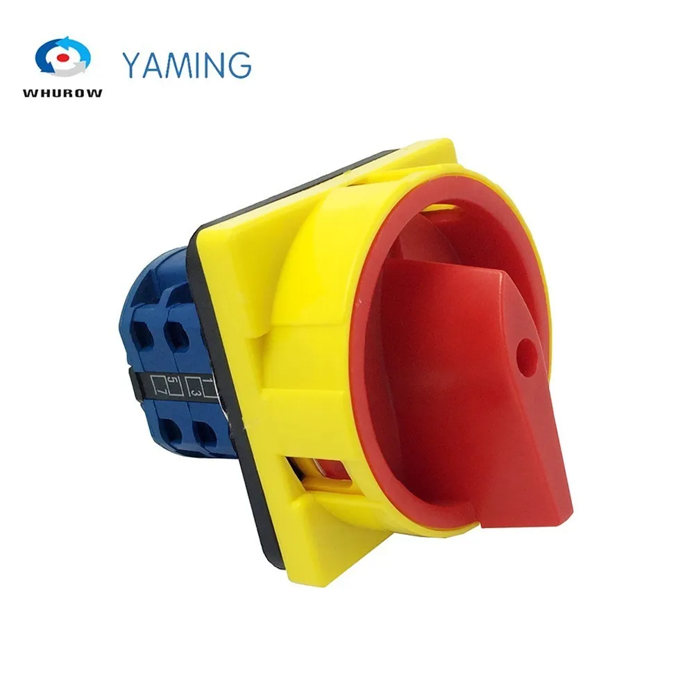 

690V 20A Padlock Rotary Cam Switch with big plate OFF-ON 2 position 4 Poles 8 terminals main switch, emergency stop
