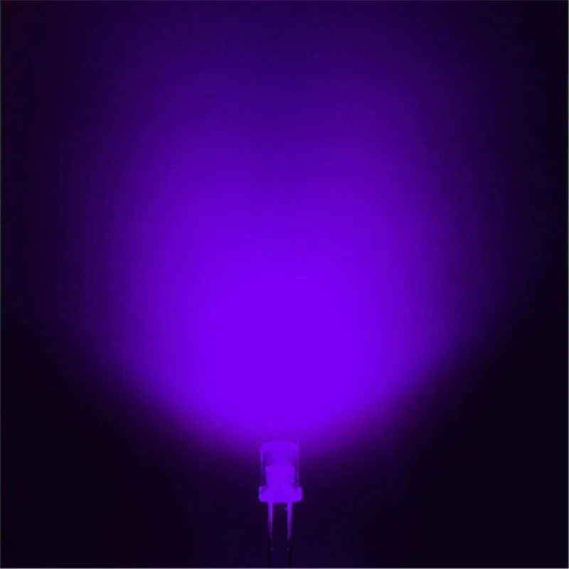 

1000x3mm flat uv 3mm Ultra Bright LEDs light Emitting Diodes Electronic Components Wholesale