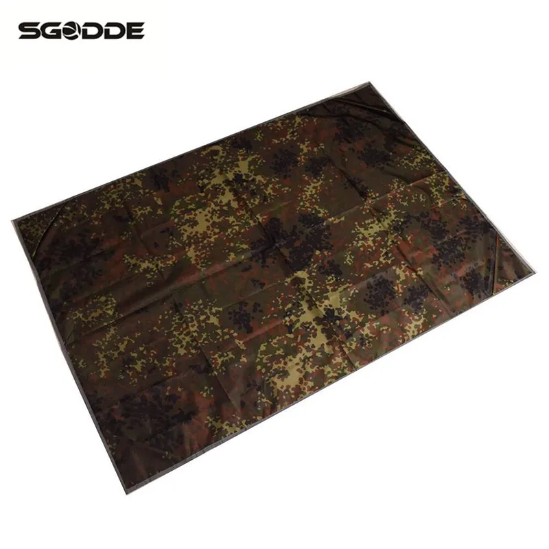 

SGODDE Camouflage Delicate Tarp Airbed Waterproof Outdoor Picnic Beach Camping Mat Camping Tarpaulin Play Mat Blanket
