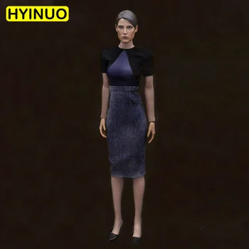 

1/6 Scale Female Sexy Maria Hill Agent Blue Skirt Set Clothes Clothing Suit Set Model for 12''Action Figure Body