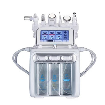 

6 in 1 ho2o2 small bubble Radio Frequency Oxygen Facial Water Oxygen Jet Peel machine for Facial