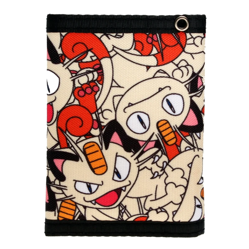 Meowth Trifold холщовый кошелек женский кошелек DFT-2033