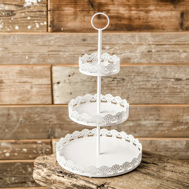 Свадебный День Рождения Вечеринка белый Железный торт подставки пекарь торт тарелки пекарь торт стенд формы для выпечки столовые приборы кофе еда лоток для магазина