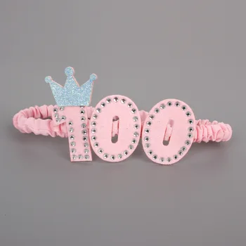 

40pcs/lot Baby Girl 100days Headband New Born Baby Headband
