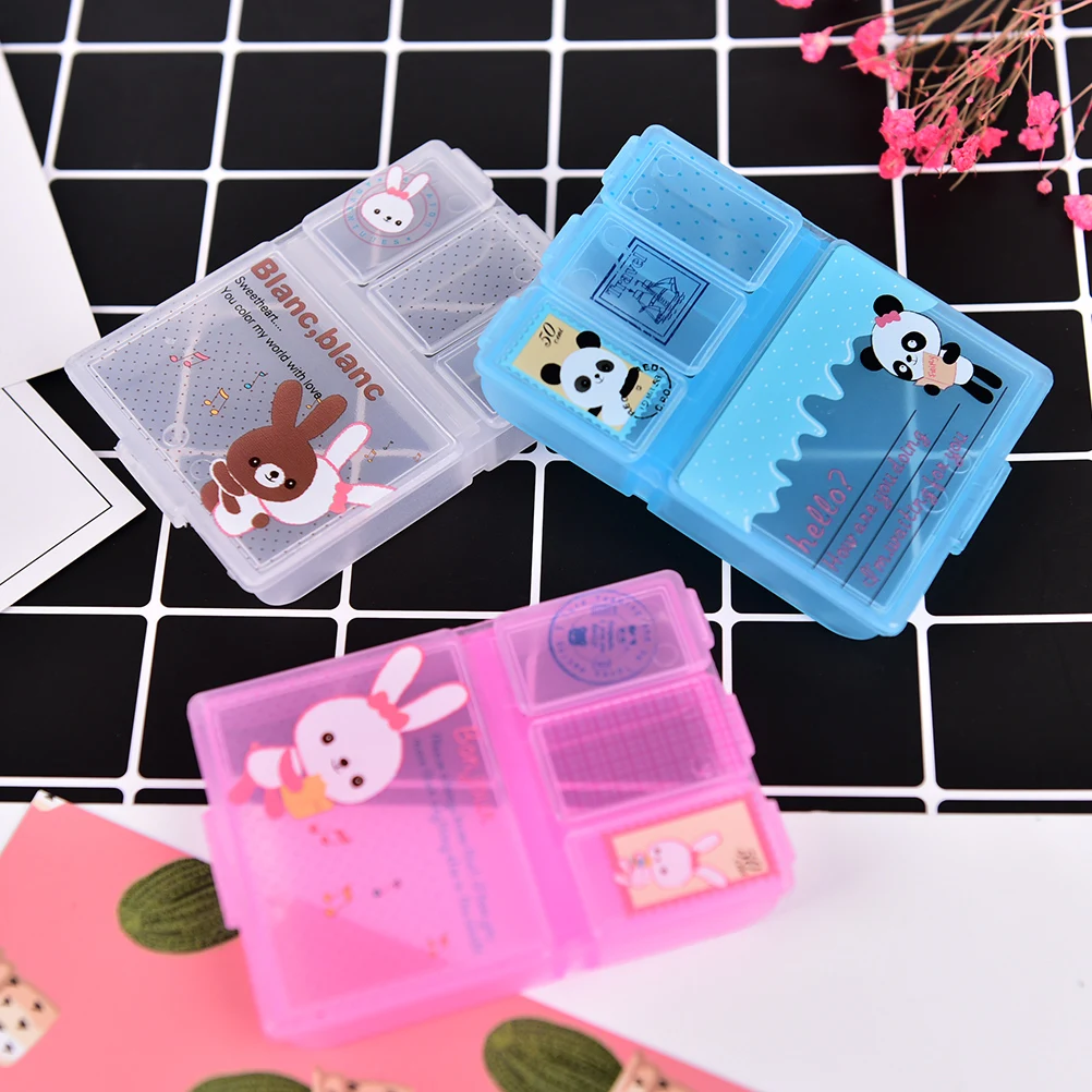 

1PCS Random Empty Drugs Box for Child Adult Mini Cute Plastic Pill Box Medicine Case For Healthy Care