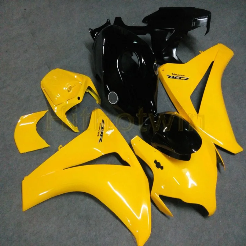 L Пользовательские Обтекатели мотоцикла для HONDA CBR1000RR 2008 2009 2010 2011 мотор панели+ Botls+ литьевая форма серый - Цвет: L