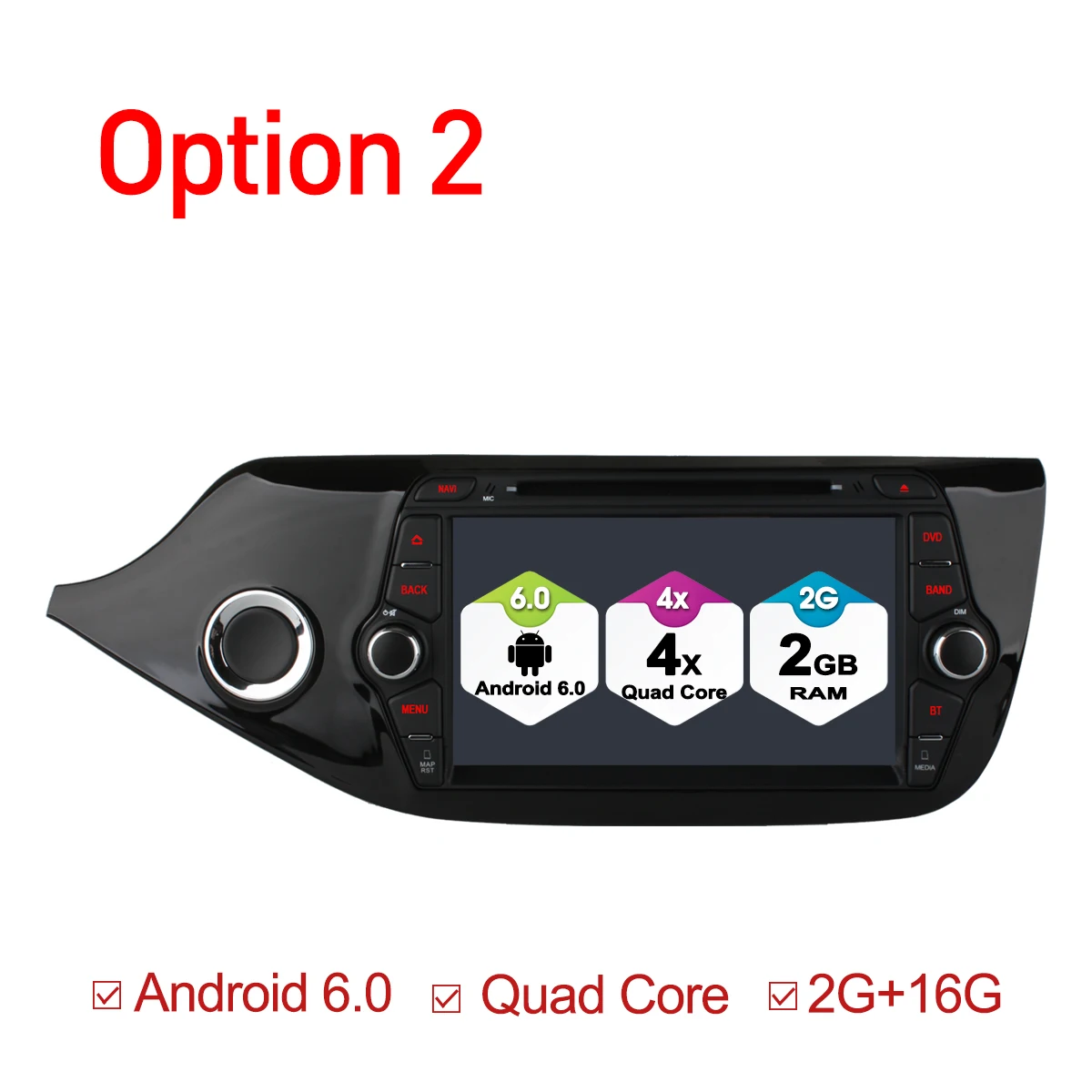 Best Ownice C500 Android 6.0 2 Din Car DVD GPS Octa Core 1024*600 for KIA CEED 2013-2015 GPS WIFI 4G Stereo Radio 2GB RAM 32GB ROM 1