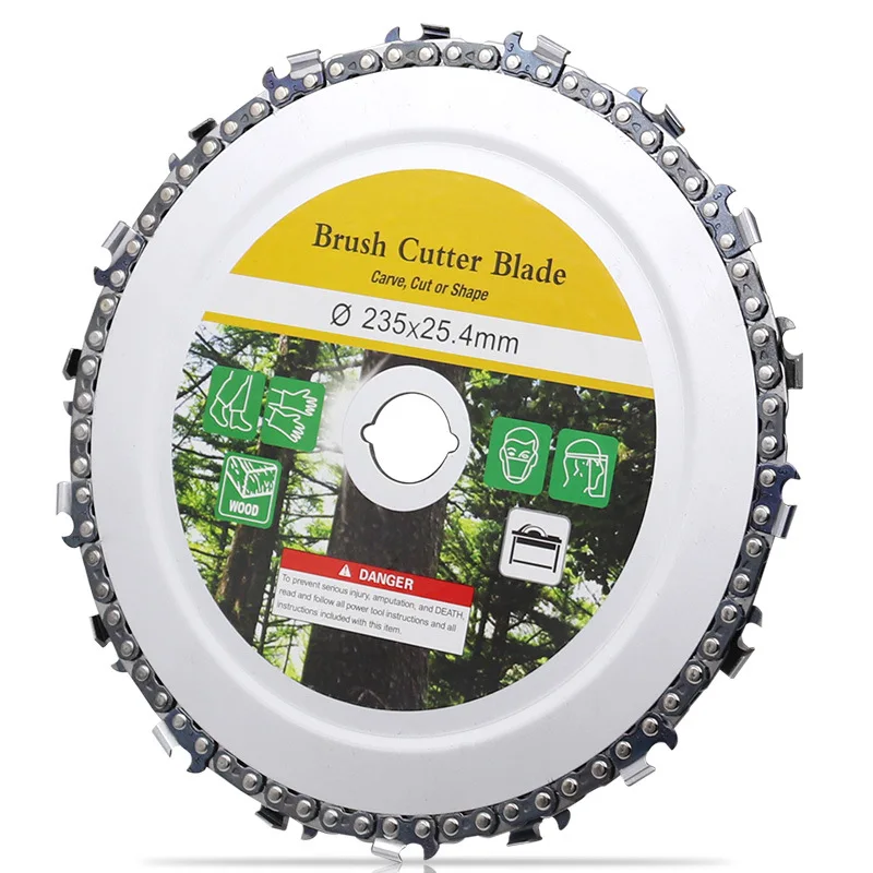

Brush Cutter Blades Saw Chain 9 Inch Durable for Carving Sculpture Woodworking Outer diameter:235mm,Inner diameter:24.5mm JA55