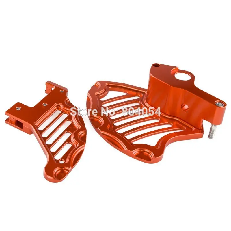 Orange CNC Front Rear Brake Disc Guard Orange For KTM 125 250 450 525 EXC XCW