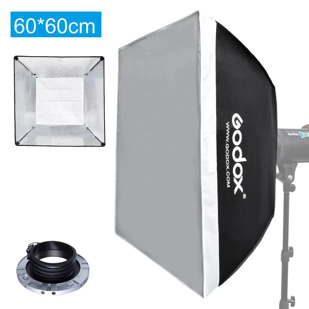 

24" x 24" 60 x 60cm Softbox Profoto Mount Speedring for Studio Strobe Lighting