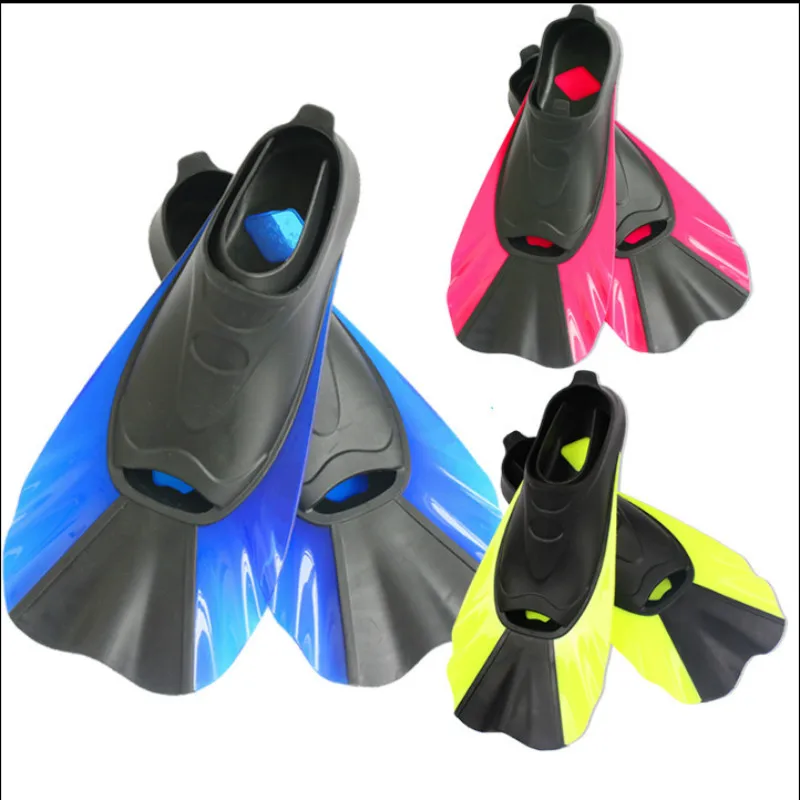 Swimming Fins Adult Snorkeling Foot Flipper Kids Diving Fins Beginner Swimming Equipment Portable short Frog shoes Children