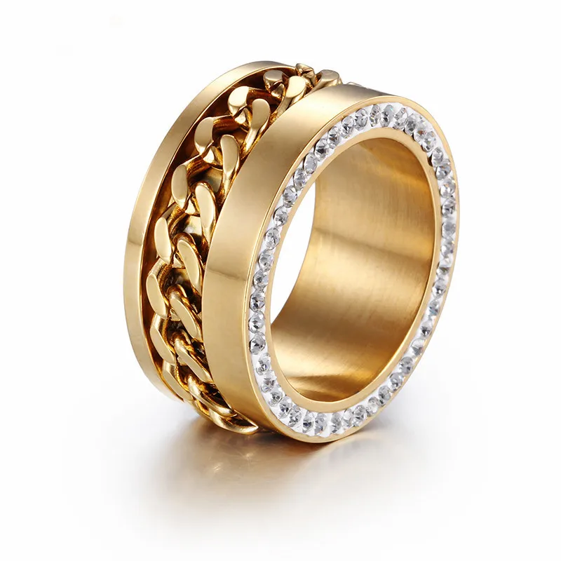 Модные ювелирные изделия из нержавеющей стали 316L, уникальный дизайн, женские обручальные кольца, новые Стразы, золотые кольца для помолвки