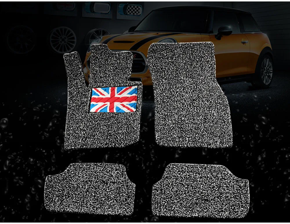 ПВХ передний и задний полный набор автомобильных ковриков, Автомобильный интерьер, противоскользящая Накладка для Mini Cooper F56, аксессуары для стайлинга автомобилей