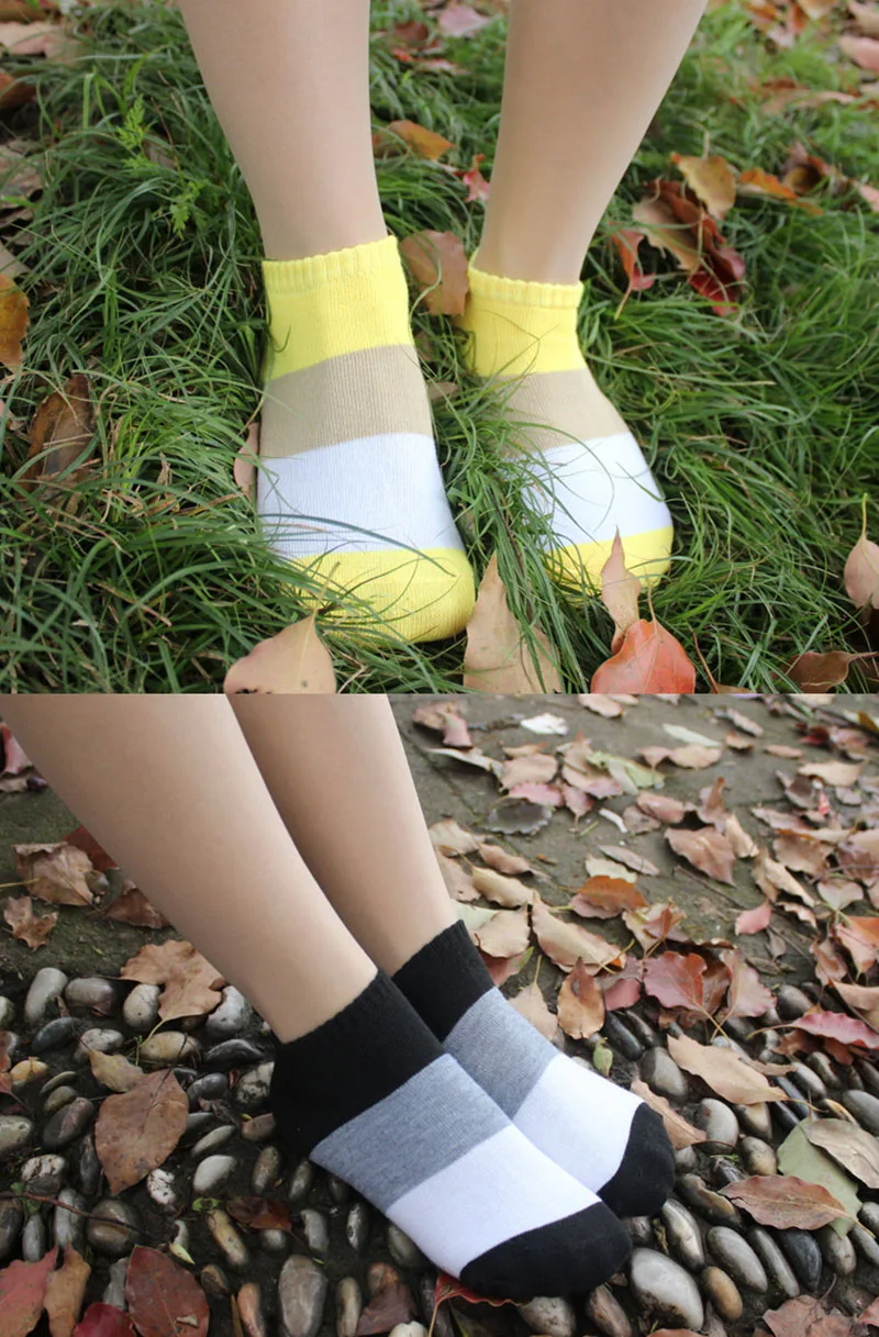 5 пар/лот; женские носки; цветные хлопковые черные носки в стиле пэчворк для девочек; сезон весна-лето; повседневные женские забавные носки; Meias calcetines