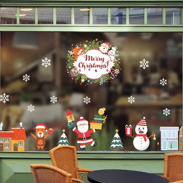 Cheap Christmas PVC Wall Stickers Window Plane Wallpaper Shop Living Room Dining Room Mural Art Decal New Year Decoration 30*90 cm 1PC Cheap Christmas PVC Wall Stickers Window Plane Wallpaper Shop Living Room Dining Room Mural Art Decal New Year Decoration 30*90 cm 1PC