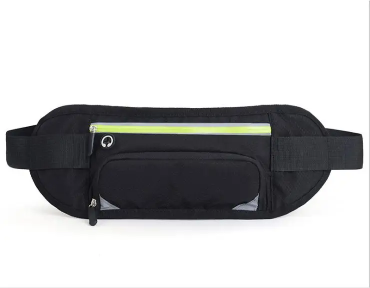 Black with green Бегущий марафон поясная сумка JUNLETU 1045 нейлоновая спортивная сумка Скрытая сумка для бутылки походная сумка для альпинизма на открытом воздухе - Цвет: Black with green