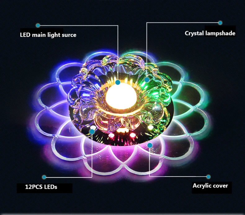 Современный хрустальный потолочный светильник, светильник синего цвета, светильник для дома, светильник для фойе, холла, orridor, домашний декор