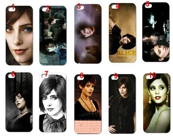 Wholesale - New Hot 1pcs alice cullen hard white case cover for iphone 5 5th 5S +free shipping |