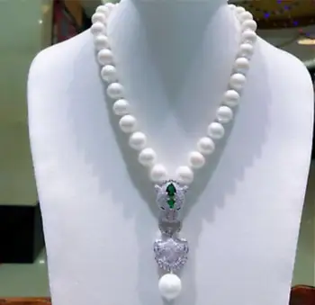 

new design Charming 11-12 mm white pearl necklace pendant