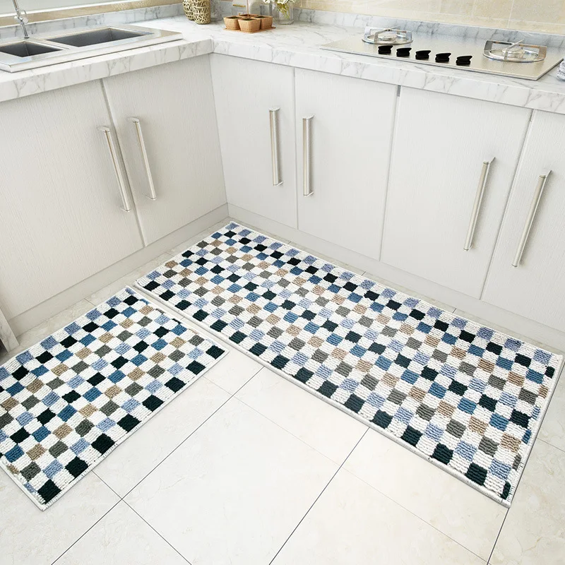 

2 Pcs/Set High Absorbency Bath Mats Carpet, Toilet Mat Bathroom Carpets And Rugs, Kitchen Anti Slip Large Bathroom Rug Mats