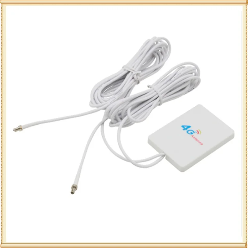 

Double CRC9 connector 4g LTE Pannel Antenna 3g 4g external Anetnna for huawei ZTE modem router with 2M cable