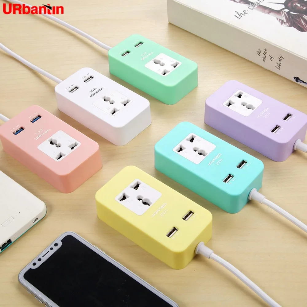 Быстрая зарядка 2 Порты USB Универсальный Мощность газа путешествия Портативный