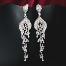 Длинные серьги с длинными кистями серьги женские свадебные украшения ALW1781