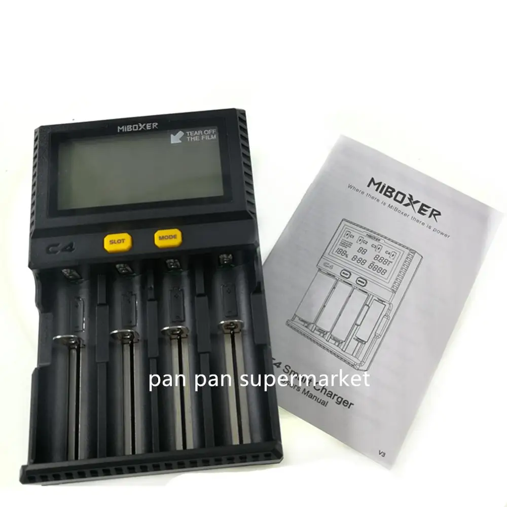 Miboxer C4 VC4 ЖК-зарядное устройство для литий-ионных/IMR/INR/ICR/LiFePO4 18650 14500 26650 AAA 3,7 1,2 V 1,5 V батареи