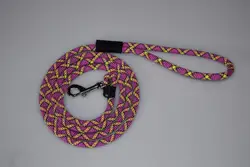 Фиолетовый 6 футов альпинистская веревка, поводок, тренировочный поводок для собаки веревка, поводок для собаки, плетеный поводок