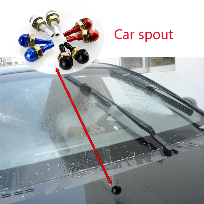 2pcs Car Styling Washer Clean Wiper Nozzle Spout For Audi A3 A4 B8 B6 A6 C6 A5 B7 Q5 C5 8P Q7 TT C7 8V A1 Q3 S3 A7 B9 8L A8 80