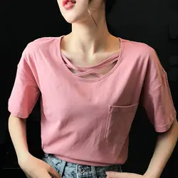 Bethquenoy женская футболка 2019 модная женская Повседневная футболка с короткими рукавами modis Повседневная femme Camiseta feminina camisetas mujer