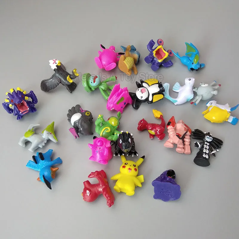 

Clearance Random 24style/lot cute pokemon pikachued Figure Pikachus figures lot doll birthday gifts toys for children K76