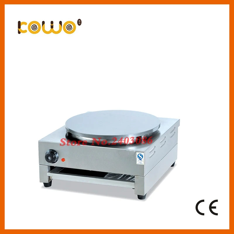 commercial stainless steel single plate pancake making machine non