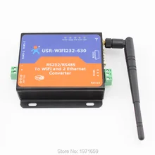 RS232 RS485 to Wifi/Ethernet Converter,Serial Server with 2 RJ45 support built-in webpage and Modbus TCP / RTU