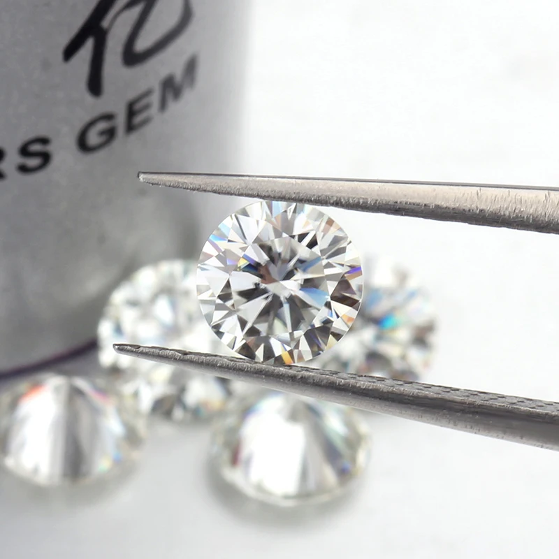Высокое качество EF цвет круглый блестящий огранка 3 5 мм 0.2ct свободные moissanite